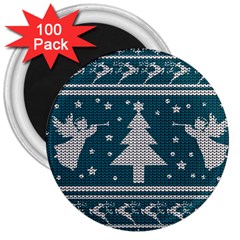 Ugly Christmas Sweater 3  Magnets (100 Pack) by Valentinaart