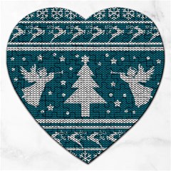 Ugly Christmas Sweater Jigsaw Puzzle (heart) by Valentinaart