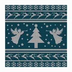 Ugly Christmas Sweater Medium Glasses Cloth by Valentinaart