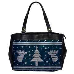 Ugly Christmas Sweater Office Handbags by Valentinaart