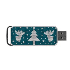 Ugly Christmas Sweater Portable Usb Flash (two Sides) by Valentinaart