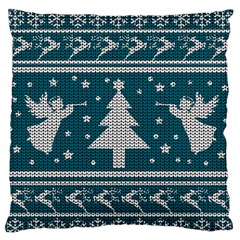 Ugly Christmas Sweater Standard Flano Cushion Case (one Side) by Valentinaart