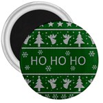 Ugly Christmas Sweater 3  Magnets Front