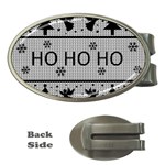 Ugly Christmas Sweater Money Clips (Oval)  Front