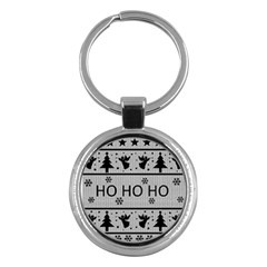 Ugly Christmas Sweater Key Chains (round) 