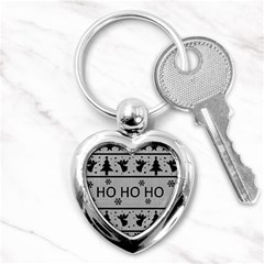 Ugly Christmas Sweater Key Chains (heart)  by Valentinaart