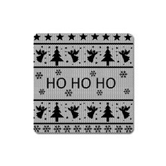 Ugly Christmas Sweater Square Magnet by Valentinaart