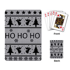 Ugly Christmas Sweater Playing Card by Valentinaart