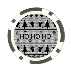 Ugly Christmas Sweater Poker Chip Card Guard by Valentinaart