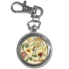 Floral Art Nouveau Key Chain Watches by NouveauDesign