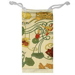 Floral Art Nouveau Jewelry Bag by NouveauDesign