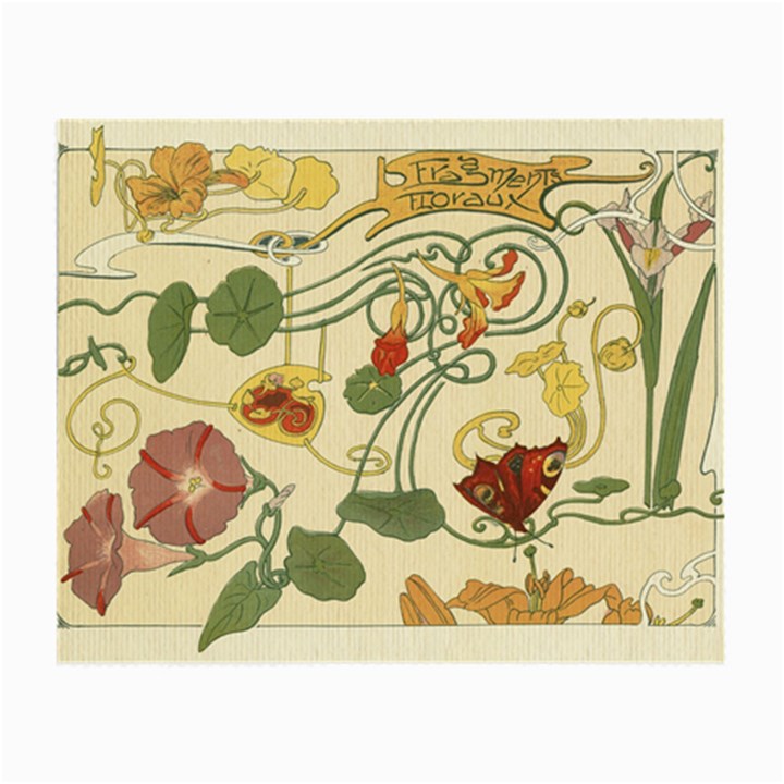 Floral Art Nouveau Small Glasses Cloth (2-Side)