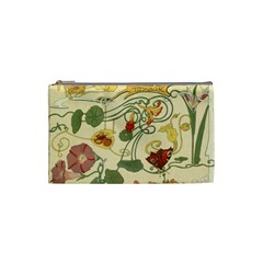 Floral Art Nouveau Cosmetic Bag (small)  by NouveauDesign