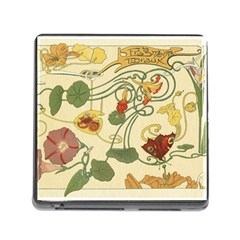 Floral Art Nouveau Memory Card Reader (square) by NouveauDesign