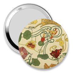 Floral Art Nouveau 3  Handbag Mirrors by NouveauDesign