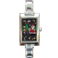 Ugly Christmas Sweater Rectangle Italian Charm Watch