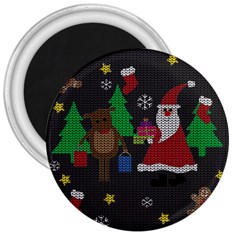 Ugly Christmas Sweater 3  Magnets by Valentinaart