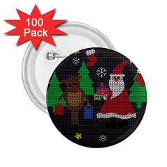 Ugly Christmas Sweater 2.25  Buttons (100 pack) 