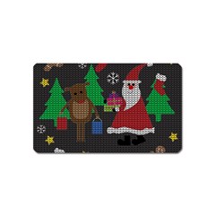 Ugly Christmas Sweater Magnet (name Card) by Valentinaart