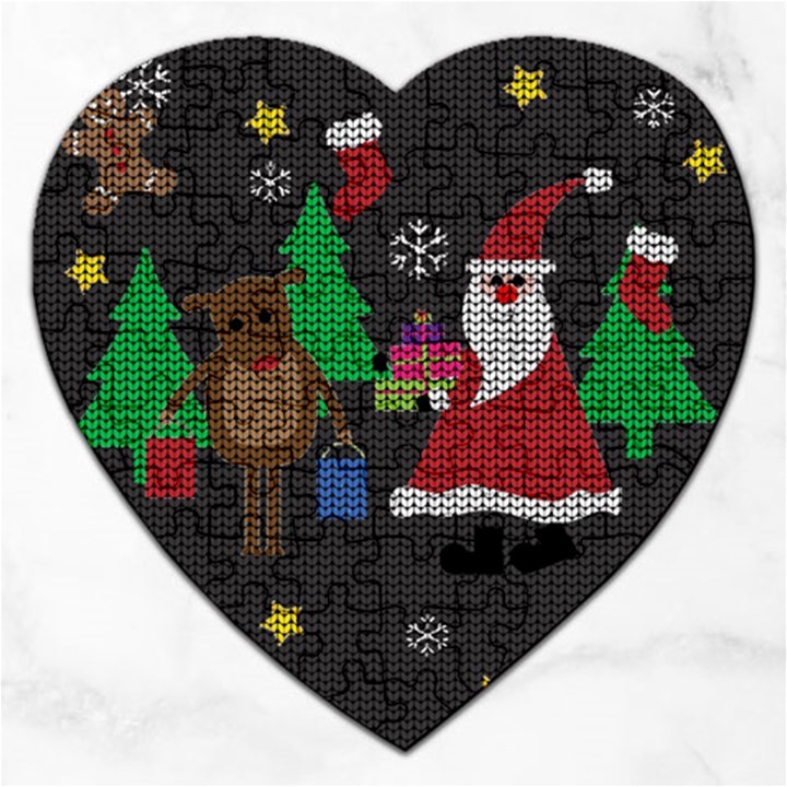 Ugly Christmas Sweater Jigsaw Puzzle (Heart)