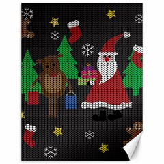 Ugly Christmas Sweater Canvas 12  X 16   by Valentinaart