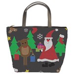 Ugly Christmas Sweater Bucket Bags Front