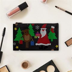 Ugly Christmas Sweater Cosmetic Bag (Small) 