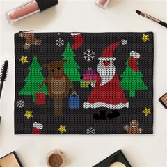 Ugly Christmas Sweater Cosmetic Bag (xl) by Valentinaart