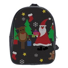 Ugly Christmas Sweater School Bag (Large)