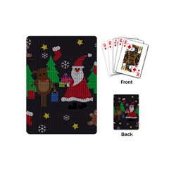 Ugly Christmas Sweater Playing Cards (mini)  by Valentinaart