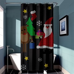 Ugly Christmas Sweater Shower Curtain 36  X 72  (stall)  by Valentinaart