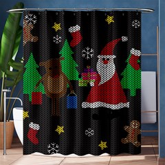 Ugly Christmas Sweater Shower Curtain 60  x 72  (Medium) 