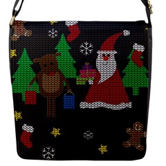 Ugly Christmas Sweater Flap Messenger Bag (S)