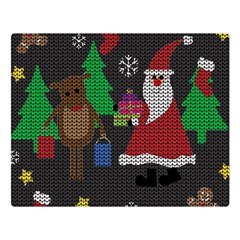 Ugly Christmas Sweater Double Sided Flano Blanket (Large) 