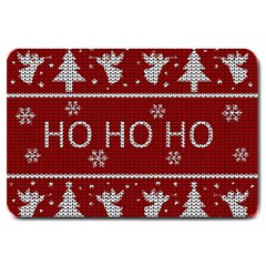 Ugly Christmas Sweater Large Doormat  by Valentinaart