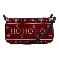 Ugly Christmas Sweater Shoulder Clutch Bags by Valentinaart