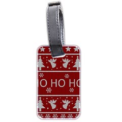 Ugly Christmas Sweater Luggage Tags (two Sides) by Valentinaart