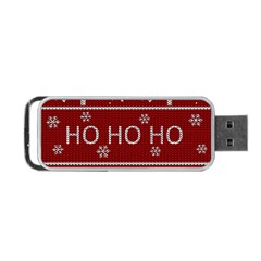 Ugly Christmas Sweater Portable Usb Flash (two Sides) by Valentinaart