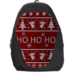 Ugly Christmas Sweater Backpack Bag by Valentinaart