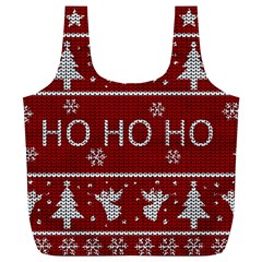 Ugly Christmas Sweater Full Print Recycle Bags (l)  by Valentinaart