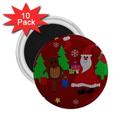 Ugly Christmas Sweater 2 25  Magnets (10 Pack)  by Valentinaart