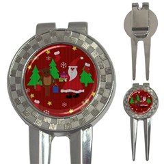 Ugly Christmas Sweater 3-in-1 Golf Divots by Valentinaart