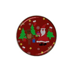 Ugly Christmas Sweater Hat Clip Ball Marker (4 Pack) by Valentinaart