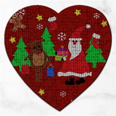 Ugly Christmas Sweater Jigsaw Puzzle (heart) by Valentinaart