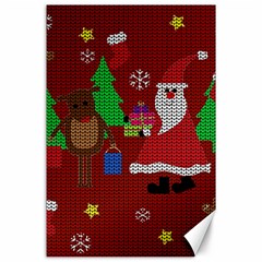 Ugly Christmas Sweater Canvas 24  X 36  by Valentinaart