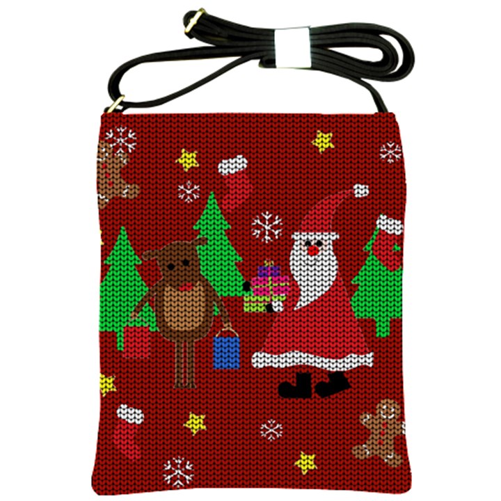 Ugly Christmas Sweater Shoulder Sling Bags