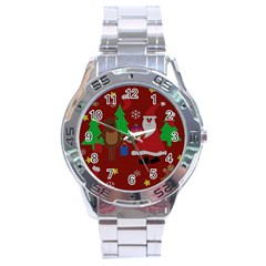 Ugly Christmas Sweater Stainless Steel Analogue Watch by Valentinaart