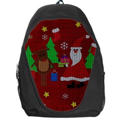 Ugly Christmas Sweater Backpack Bag by Valentinaart