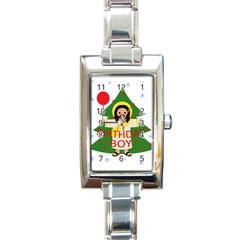 Jesus - Christmas Rectangle Italian Charm Watch by Valentinaart