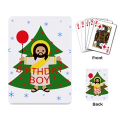 Jesus - Christmas Playing Card by Valentinaart